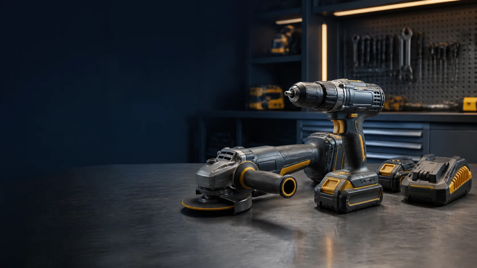 Unbranded professional drill and angle grinder collection