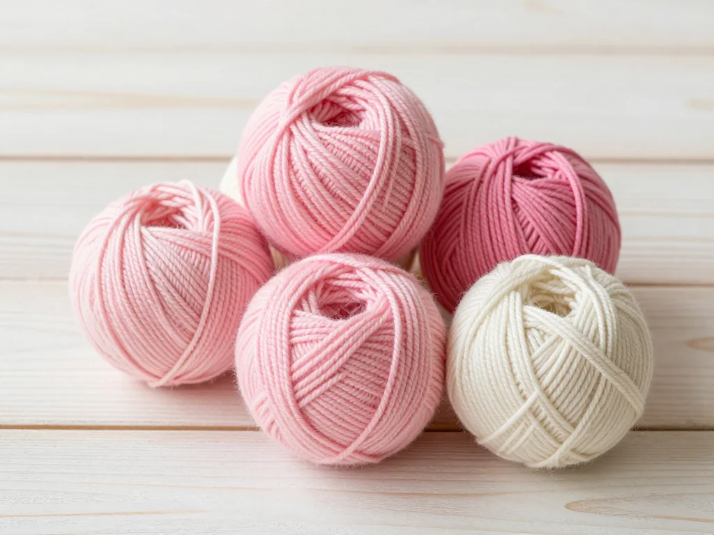 Pastel yarn balls