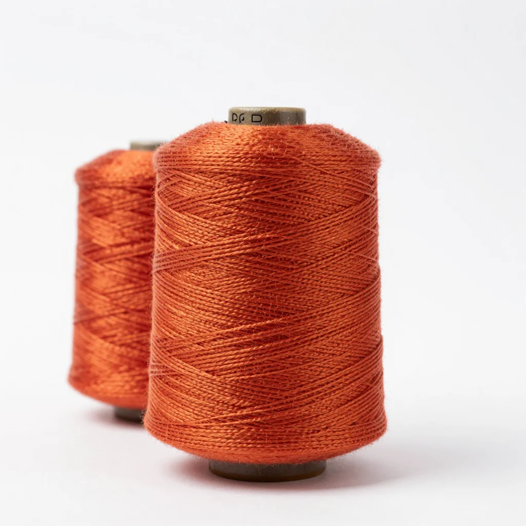 Red yarn cone