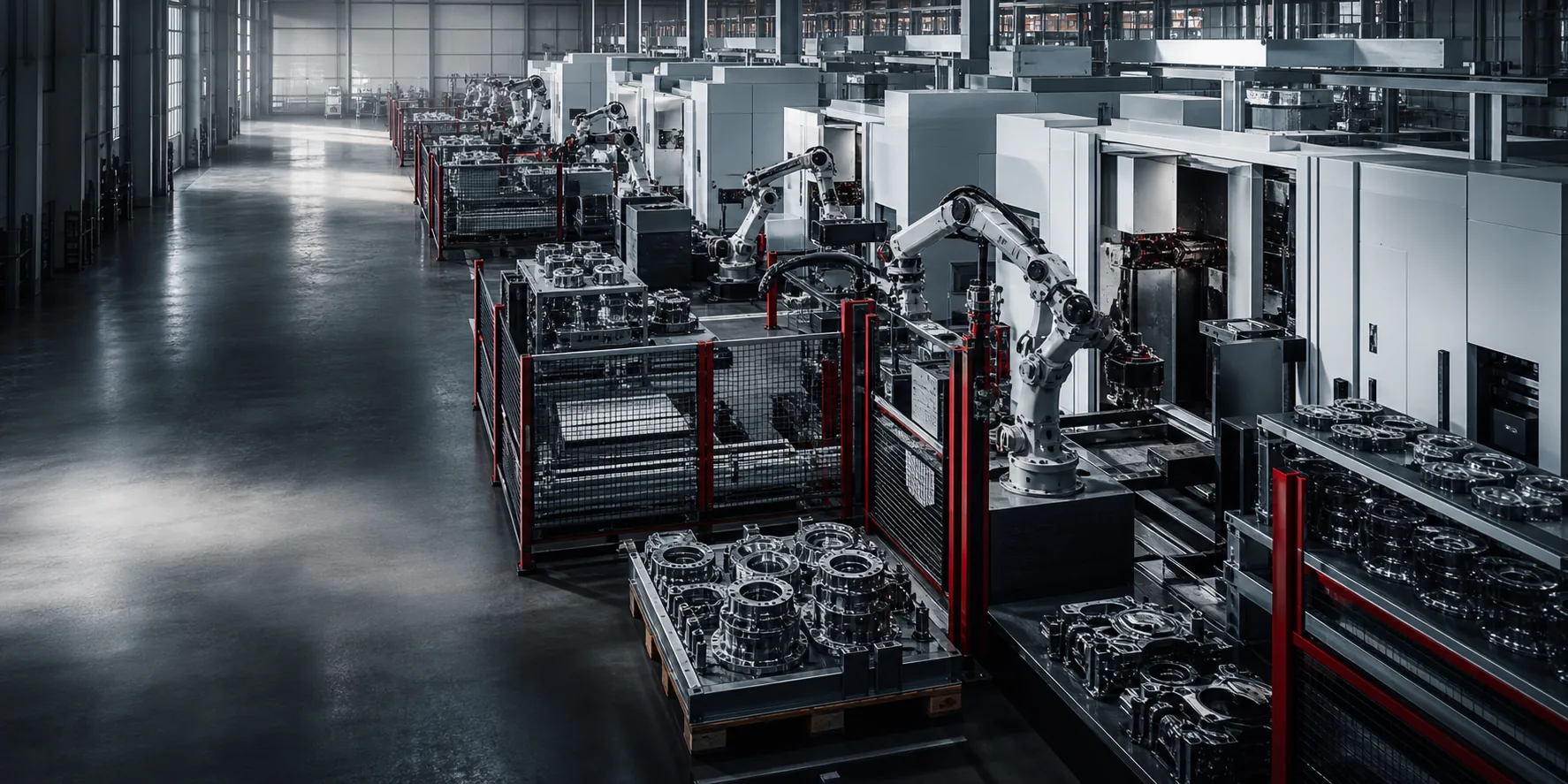 Advanced automotive component manufacturing line